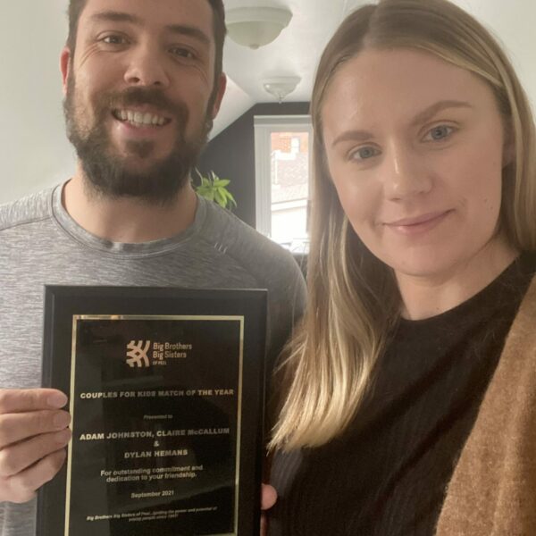 Adam & Claire - BBBS Couple Of The Year Plaque - 2021 -